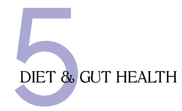 The importance of diet and gut health for clear skin.